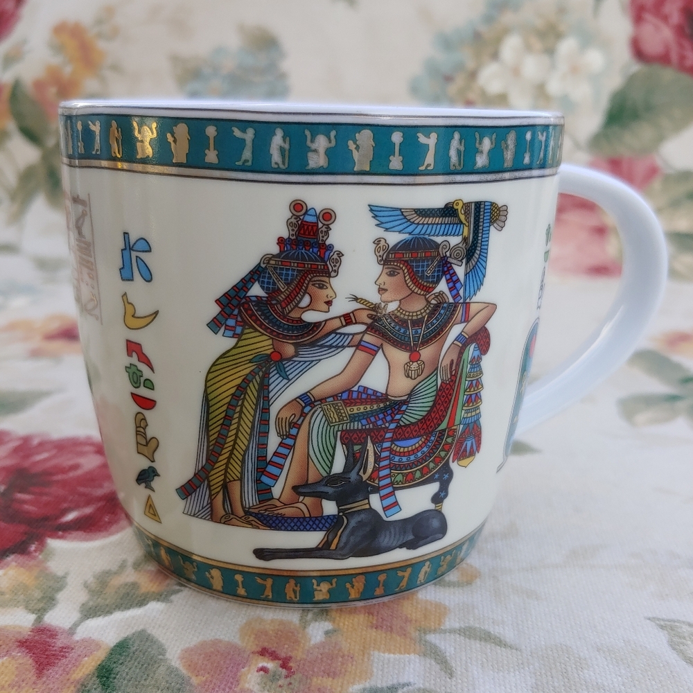 Fathi Mahmoud Vintage Limoges Sculpture Egyptian Art Porcelain Mug - Picture 17 of 17